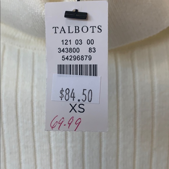 COPY - Talbots Button Cuff Ribbed Sweater - Picture 3 of 7